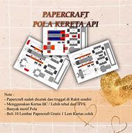 Image result for Papercraft 3D Model Indonesian Train