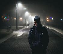 Image result for Lonely Man Black Background Night