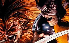 Image result for Wolverine versus Sabretooth