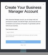 Image result for Create Business. Facebook Manager