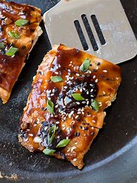 Image result for Teriyaki Salmon On Griddle