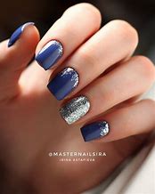 Image result for Dark Blue Nail Designs