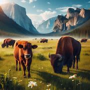 Image result for Bison vs Cow