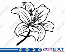 Image result for Lily Flower with Stem SVG