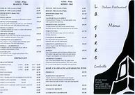 Image result for La Torre Menu