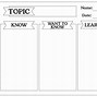 Image result for KWL Chart Printable PDF