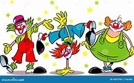 Image result for Three Cartoon Clowns Dancing