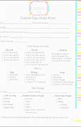 Image result for Cupcake Cake Order Form