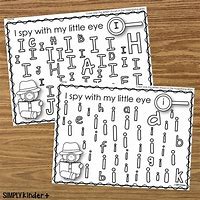 Image result for I Spy the Letter Print Out