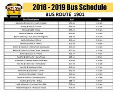 Image result for Bus 1 Schedule