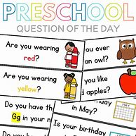 Image result for Preschool Questions