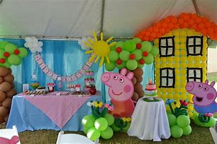 Image result for Peppa Pig Birthday Decorations