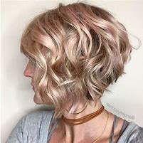 Image result for Inverted Bob's for Grey Curly Hair