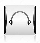 Image result for Black and White Headphones Picture Animated Square