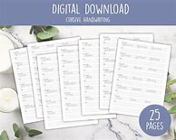 Image result for Cursive Handwriting Sheets