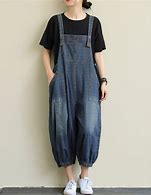 Image result for Loose Denim Overalls