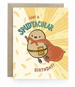 Image result for Birthday Card with Potato