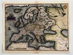 Image result for Old World Map of Europe