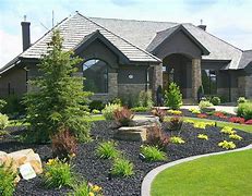 Image result for Red Lava Rock Landscaping