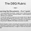 Image result for AP European History DBQ Rubric