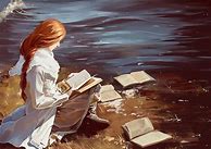 Image result for Girl Reading Painting Surreal Art