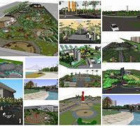 Image result for Landscape Plaza SketchUp