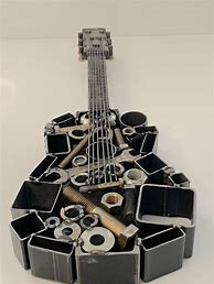 Image result for Metal Guitar Sculpture