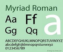 Image result for Myrian Font