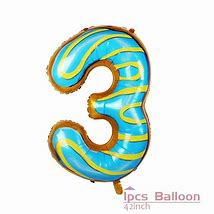 Image result for Number 3 Balloon