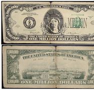 Image result for Authentic Million Dollar Bill