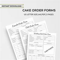 Image result for Cupcake Cake Order Form