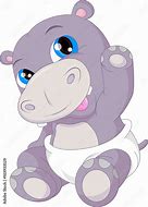 Image result for Animated Baby Hippo