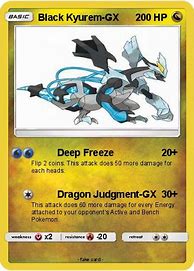 Image result for Pokemon Cards Black Kyurem GX