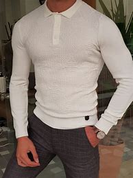 Image result for Sweater with White Collar