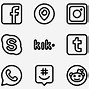 Image result for No Social Media Icon Black