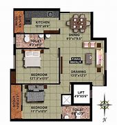 Image result for Spacious 2 Bedroom House Plan