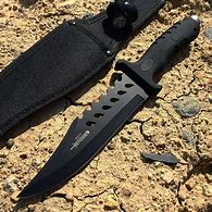 Image result for Black Handle Knife 1/4 Inch