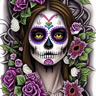 Image result for Cholo Sugar Skull Designs