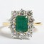 Image result for Emerald Cluster Ring