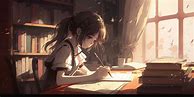 Image result for Pinterest Image of an Anime Girl Writing