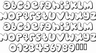 Image result for Fun Bubble Fonts