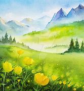 Image result for Spring Landscape Art