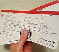 Image result for Air Canada Plane Ticket