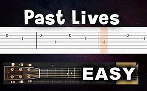 Image result for Past Lives Guitar Notation