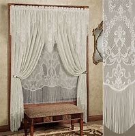 Image result for Lace Curtains for Kitchen Window