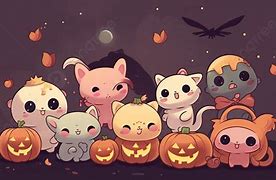 Image result for Kawaii Halloween Faces