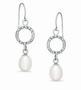 Image result for Single Pearl Earrings Zales