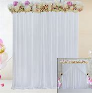 Image result for White Curtain Backdrop