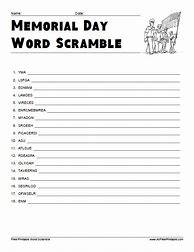 Image result for Memorial Day Word Search Printable