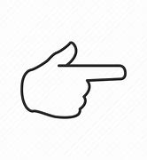 Image result for Black Hand Pointing Emoji